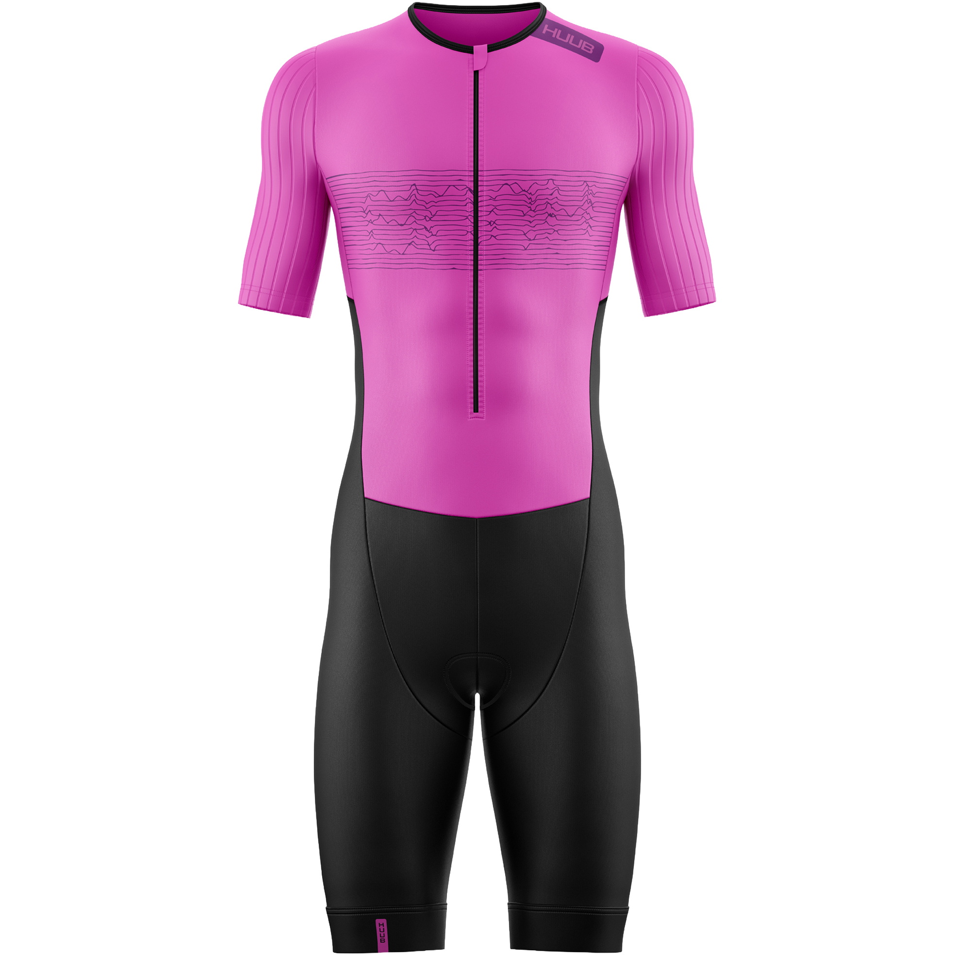 2026 HUUB Womens Contour Tri Suit CONTSBP - Black / Pink